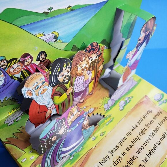 Adorable Christian Kids Bible Pop Up Jesus Childrens Story Book - Picture 11 of 15